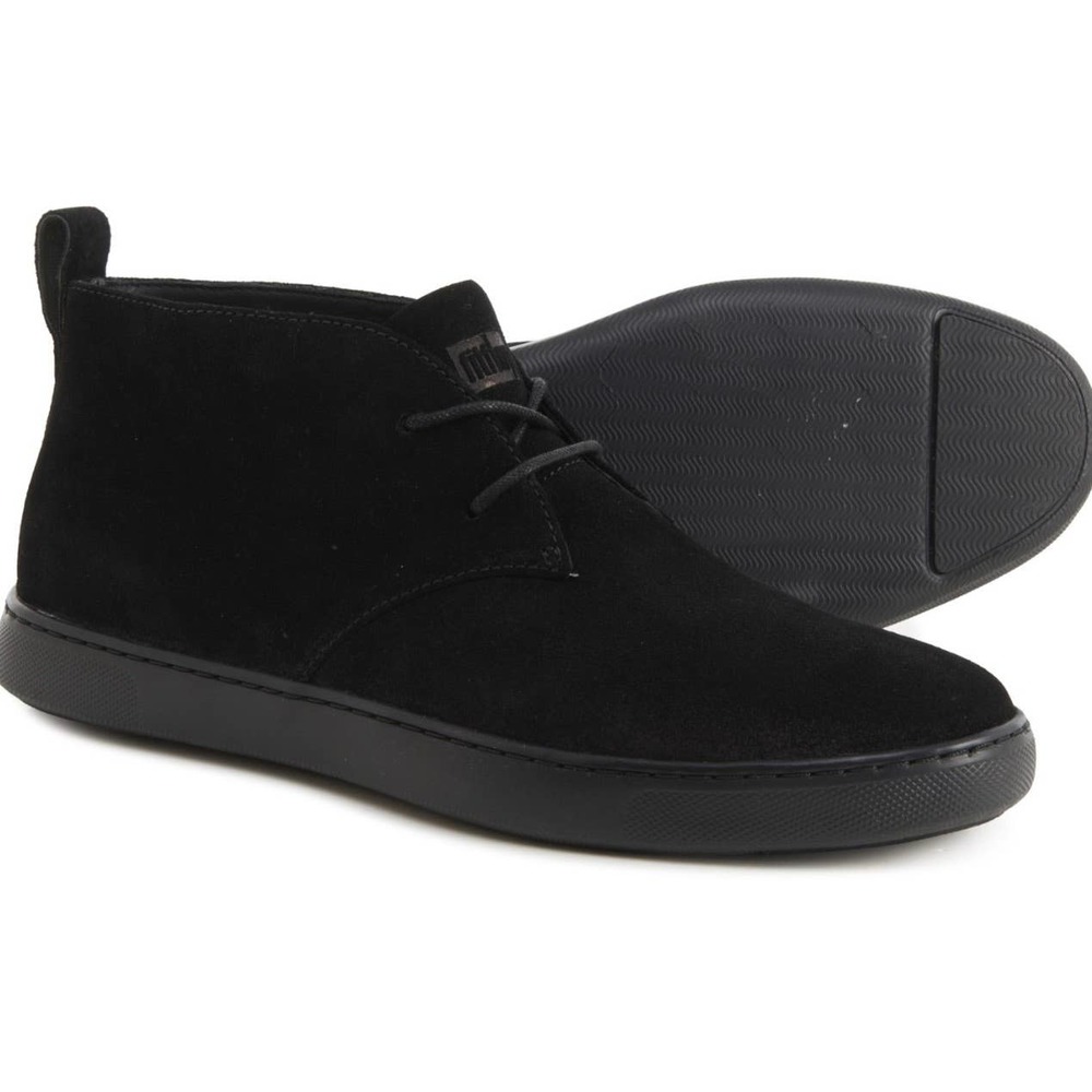 NIB FitFlop Zackery 10 43 Black Suede Lace Up Desert Boots - Picture 11 of 12